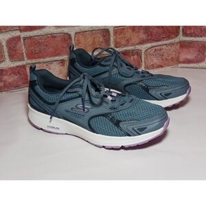 Skechers Go Run Consistent Womens Blue Lace Up Athletic Sneakers Size 10